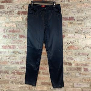 Gap black satin look jeans size 10